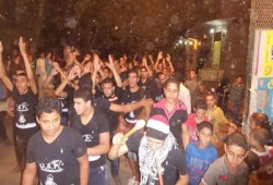 مسيرة بالصف تطالب بالحرية للمعتقلين