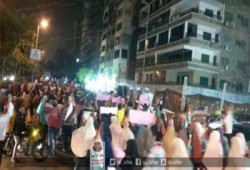 فعالية مفاجئة لطلاب الأزهر بمدينة نصر نصرة للأقصى