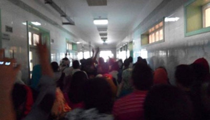 مظاهرة لطلاب مدينة الثقافة والعلوم بأكتوبر