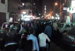 مسيرة ليلية بقرية سنرو بالفيوم تندد بجرائم الانقلاب