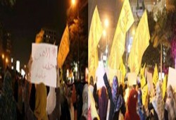 نساء المنصورة ينتفضن في ذكرى مرور عام على اعتقال الحرائر