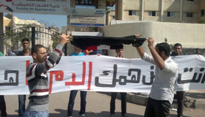 "دمعة وطن" معرض مصور بأزهر دمياط يفضح كوارث الانقلاب