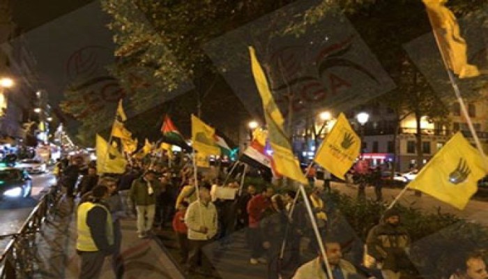 مسيرة بباريس تندد بجرائم الانقلاب ضد المصريين