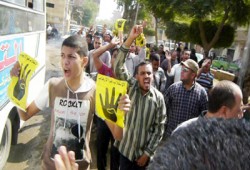 مسيرة حاشدة ببركة السبع تهتف ضد ظلم الانقلاب