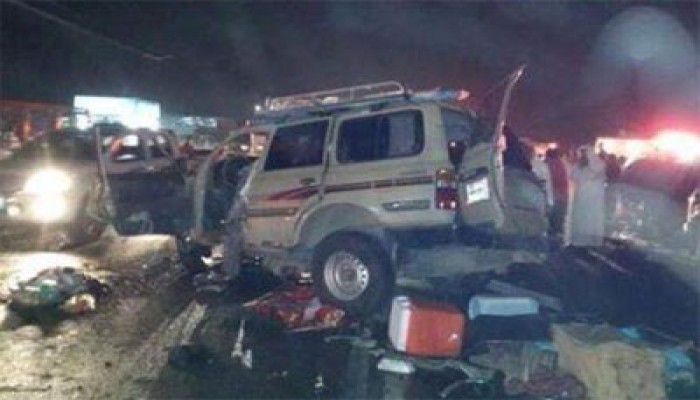 كارثة جديدة.. مصرع وإصابة 13 في حادث تصادم ببني سويف