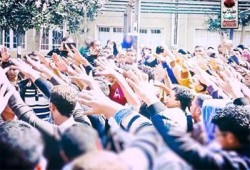 أمن الانقلاب يحاصر تربية أزهر تفهنا أثناء وقفة طلابية