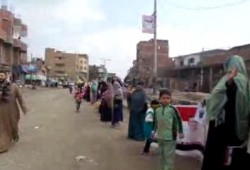 مظاهرة على طريق المنصورية تندد بفقر الانقلاب وجرائمه في سيناء