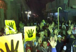 مسيرة حاشدة بالعياط تندد بجرائم الانقلاب وتطالب بعودة الشرعية