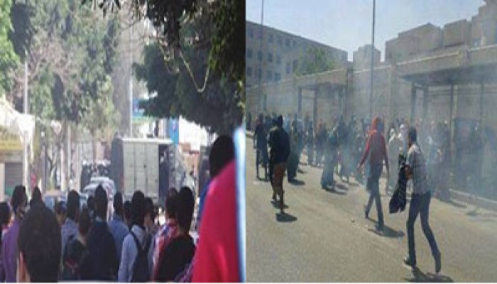 الانقلاب يطلق الرصاص على طلاب عين شمس واعتقالات بالجملة
