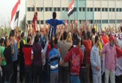 فيديو.. شباب بلبيس يتظاهرون ضد تهجير أهالي سيناء