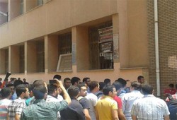طلاب كلية زراعة بشبين الكوم يهتفون بالحرية للمعتقلين