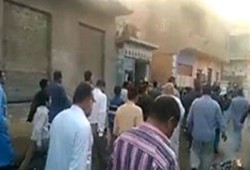 جنازة مهيبة لشهيد جامعة الإسكندرية بقريته بالمنوفية