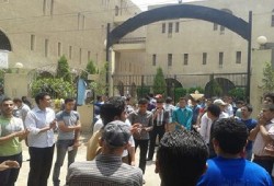 وقفة لطلاب "تفهنا الأشراف" تهتف بالقصاص والحرية للمعتقلين