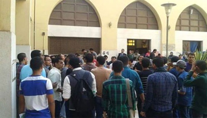 جامعة حلوان تواصل انتفاضتها ضد حكم العسكر