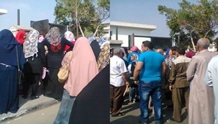 بالصور.. تشديدات أمنية وتفتيش ذاتي لطالبات الأهر