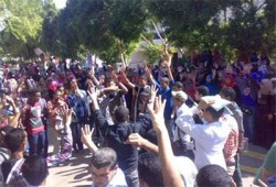 وقفة طلابية بجامعة مصر تهتف ضد قمع الانقلاب