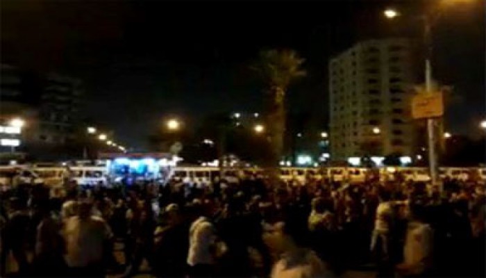 مسيرة حاشدة بميدان الألف مسكن تطالب بإسقاط الانقلاب