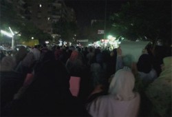 ثوار حلوان يواصلون حراكهم الثوري مطالبين بالإفراج عن الحرائر