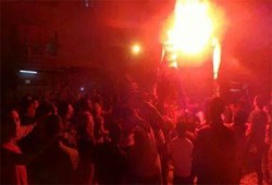 ثوار المطرية وعزبة النخل يهتفون: يسقط حكم العسكرية
