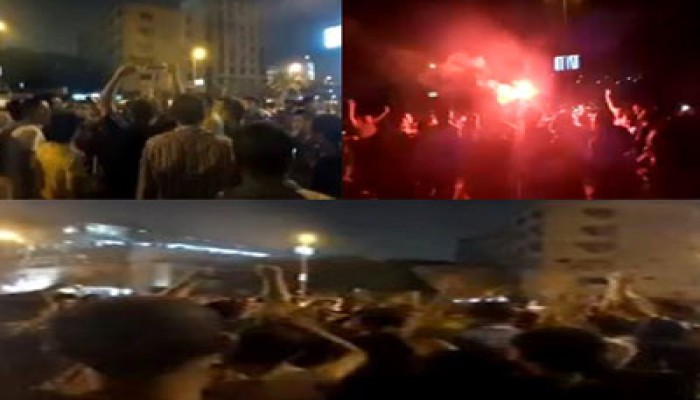 بالصور.. مسيرة مفاجئة برمسيس تطالب بإسقاط الانقلاب