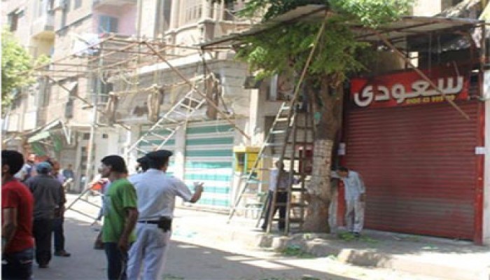 الانقلاب يشرد الباعة الجائلين بمدينة كفر الشيخ ويهدم أكشاكهم