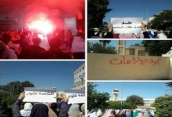 مظاهرة مفاجئة لطلاب جامعة المنصورة بعنوان "الكلمة للثوار "