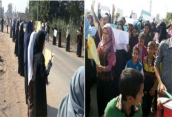 مظاهرة شبابية مفاجئة بالسنبلاوين استعدادًا لانتفاضة 30 أغسطس
