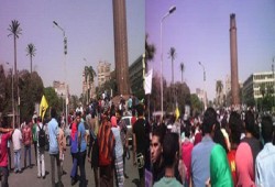 مسيرة مفاجئة داخل حرم جامعة القاهرة تطالب بالقصاص