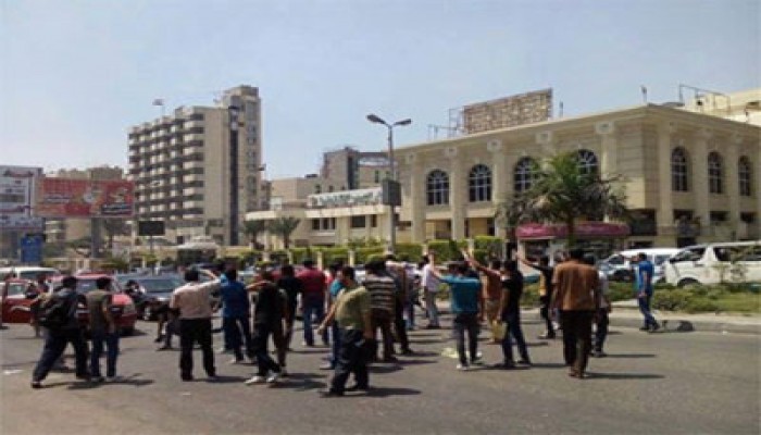 وقفة طلابية حاشدة ببلطيم تندد بجرائم الانقلاب الدموي