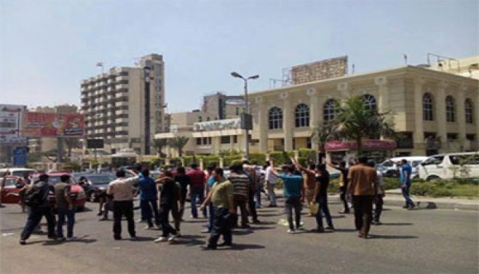 وقفة طلابية حاشدة ببلطيم تندد بجرائم الانقلاب الدموي