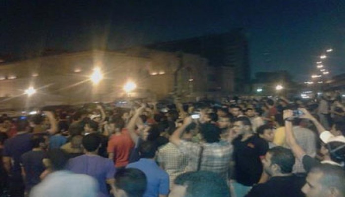 ثوار المعادي ينظمون فعالية مفاجئة للتنديد بمذابح الانقلاب