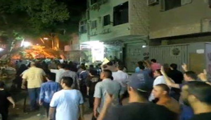 بالصور.. جنازة رمزية مهيبة بالمعادي لشهيد ذكرى الفض