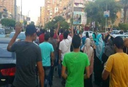 مسيرتان بمنية النصر تهتفان بمحاكمة الانقلابيين والثأر للشهداء