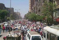 بالصور.. حشود  ثوار المطرية في ذكرى مجزة القرن