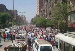 بالصور.. حشود  ثوار المطرية في ذكرى مجزة القرن