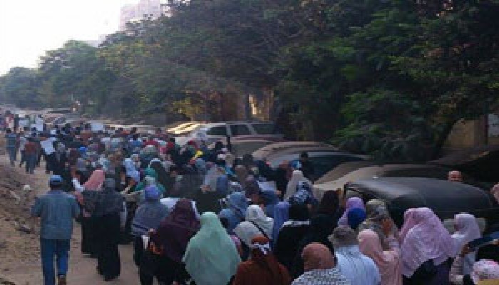 مسيرة حاشدة بالمعادي صباح اليوم