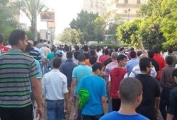 وقفات أمام منازل معتقلي منية النصر للمطالبة بالإفراج عنهم
