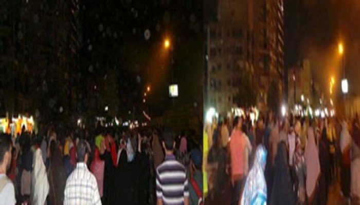 بالصور.. ثوار عين شمس يتظاهرون ضد العسكر