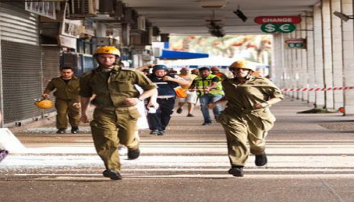 صاروخ من غزة يقطع  مسافة 100 كيلومتر  وسط الكيان