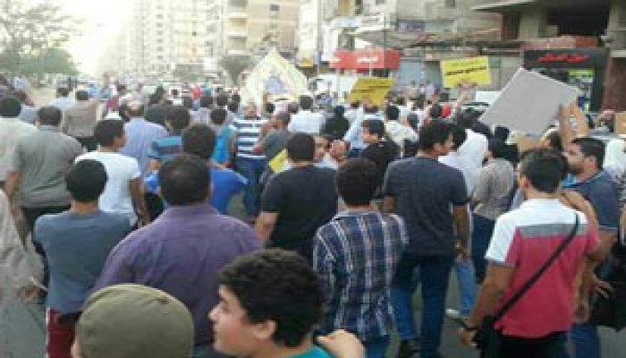 مظاهرة على طريق الأوتوستوراد تنديدًا بالعدوان الصهيوني على غزة