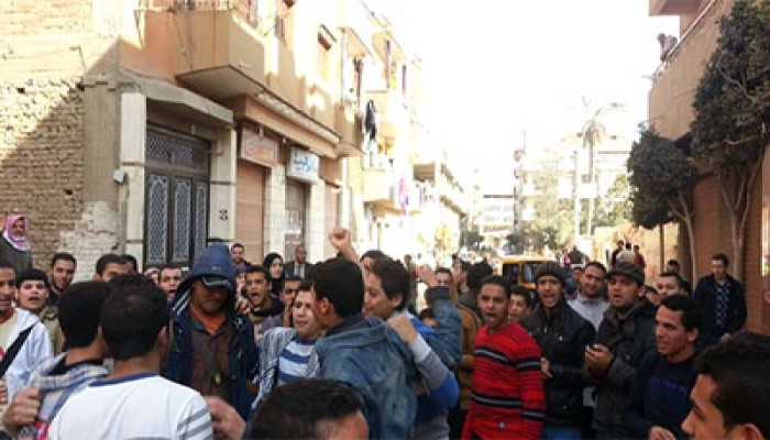 قويسنا تطالب بإسقاط الانقلاب الفاشي في سلسة بشرية