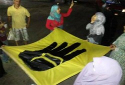 حلوان تتظاهر ضد حكم العسكر ودعمًا لغزة
