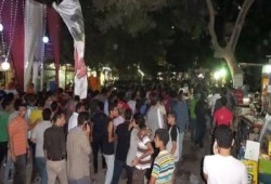 بالصور.. فعالية لألتراس ضد الانقلاب بحلوان