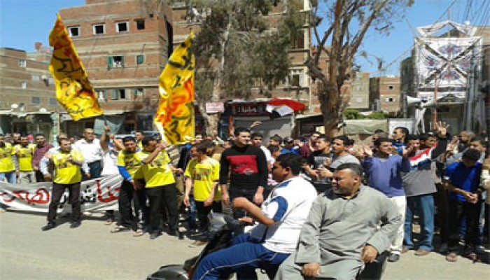دمياط الجديدة تندد بحرب الانقلاب على الفقراء في مسيرة حاشدة