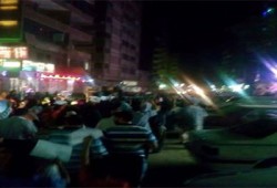 ثوار عزبة النخل يتظاهرون رفضًا لمهازل العسكر