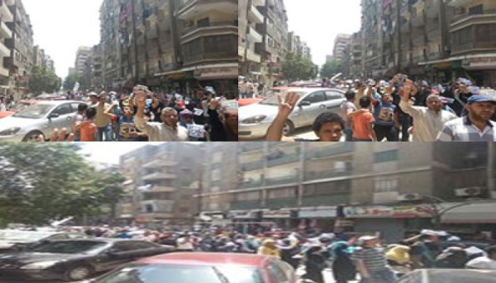 عين شمس تحتشد بالآلاف رفضًا لحكم العسكر