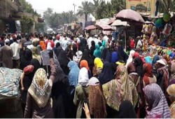 مسيرة حاشدة لأهالي حلوان ضمن جمعة "الحرية لمصر"