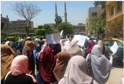 بالصور.. الحراك الثوري مستمر بجامعة عين شمس