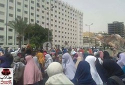 بالصور.. فعالية حاشدة لطالبات الأزهر رفضًا لحكم العسكر
