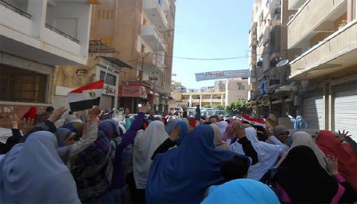 "نساء دمنهور" يتظّاهرن دعمًا لانتفاضة السجون الثانية